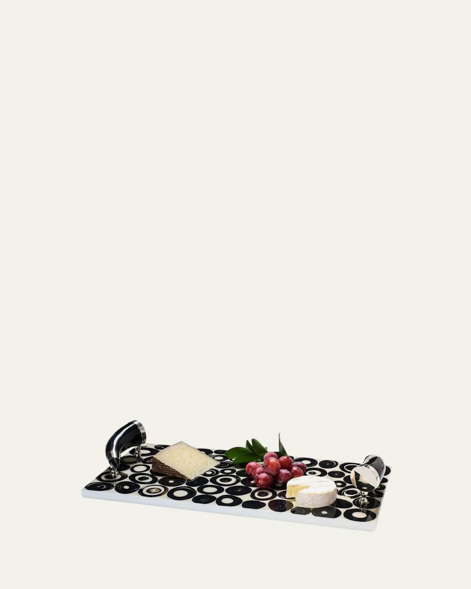 Horn Ring Veneer Large Serving Board